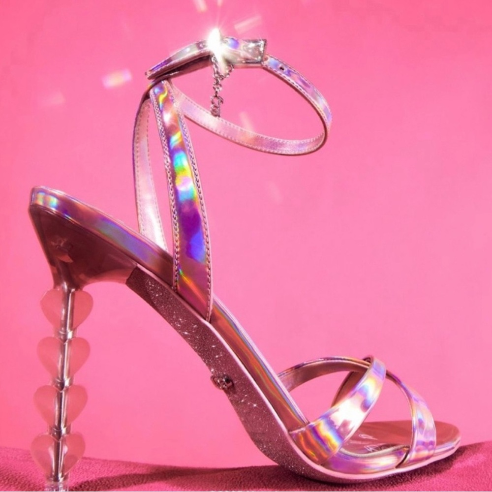 ALDO X BARBIE stillettos Malibu pink metallic